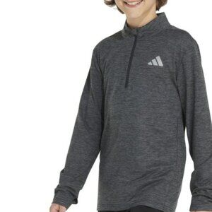 Adidas pullover sweatshirt is designed for boys in size M (18/20) with a slim
